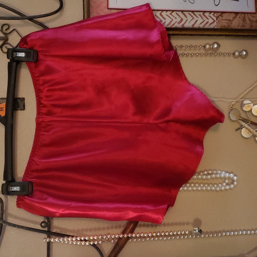 Erica Taylor Red Slip Shorts Size XL - Picture 1 of 5
